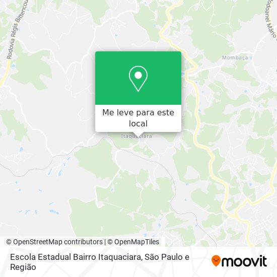 Escola Estadual Bairro Itaquaciara mapa