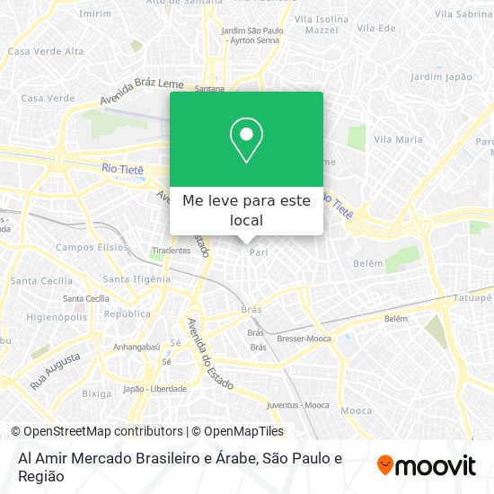 Al Amir Mercado Brasileiro e Árabe mapa