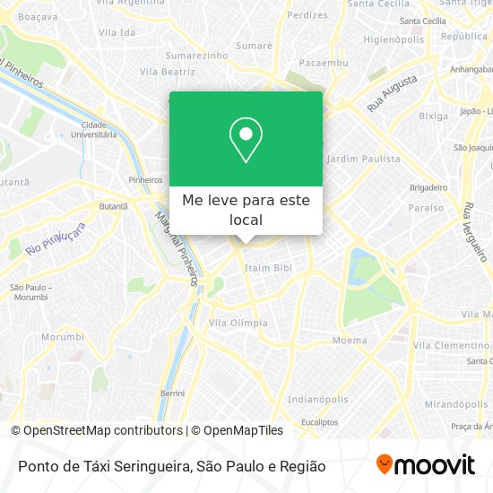 Ponto de Táxi Seringueira mapa