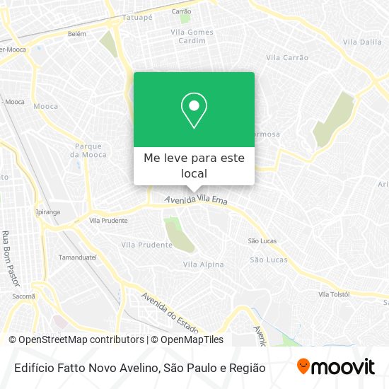 Edifício Fatto Novo Avelino mapa