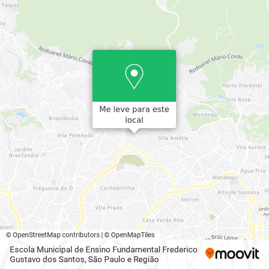 Escola Municipal de Ensino Fundamental Frederico Gustavo dos Santos mapa