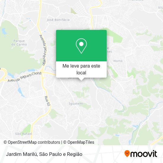 Jardim Marilú mapa