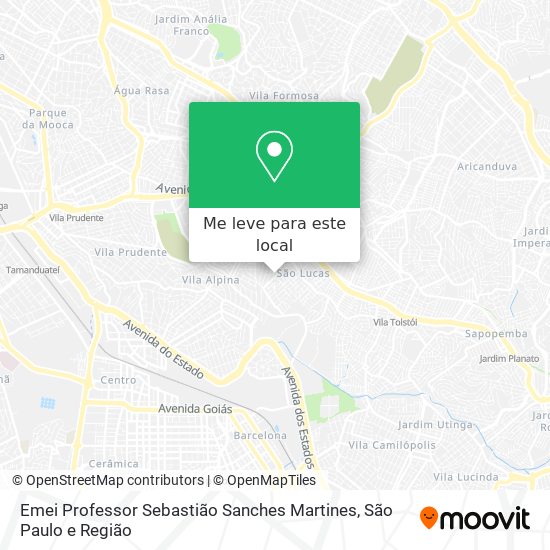 Emei Professor Sebastião Sanches Martines mapa