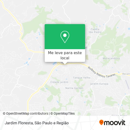 Jardim Floresta mapa