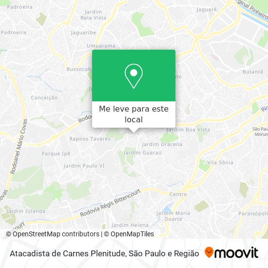 Atacadista de Carnes Plenitude mapa
