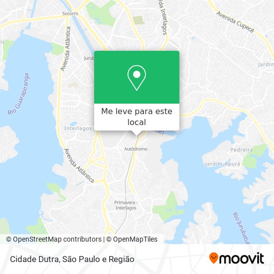 Cidade Dutra mapa