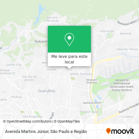 Avenida Martins Júnior mapa