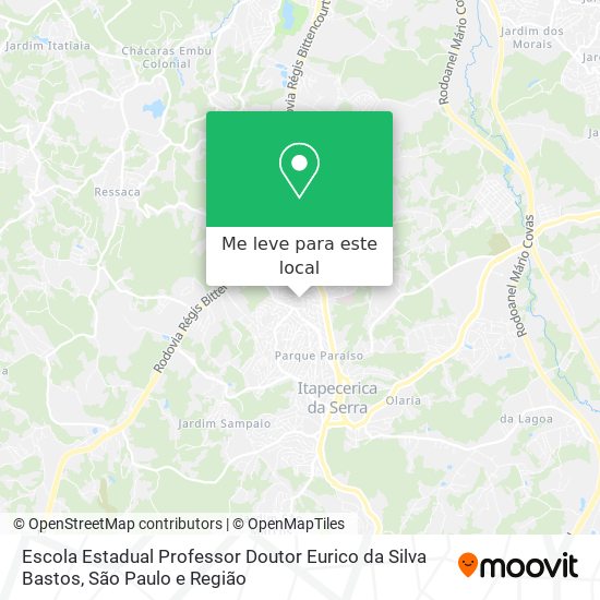 Escola Estadual Professor Doutor Eurico da Silva Bastos mapa