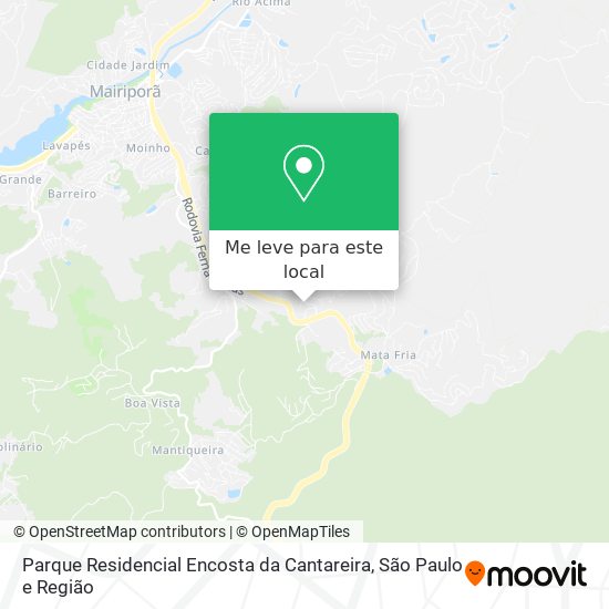 Parque Residencial Encosta da Cantareira mapa