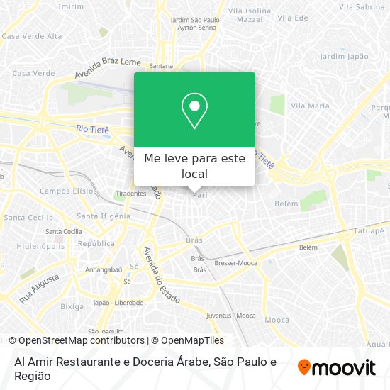 Al Amir Restaurante e Doceria Árabe mapa