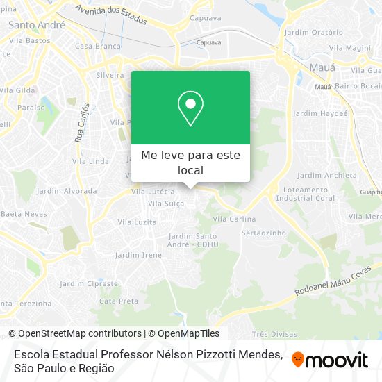 Escola Estadual Professor Nélson Pizzotti Mendes mapa