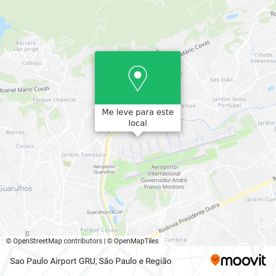 Sao Paulo Airport GRU mapa