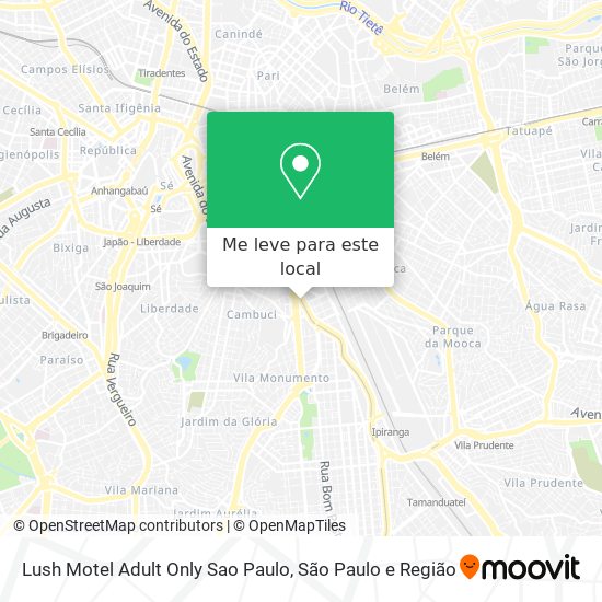 Lush Motel Adult Only Sao Paulo mapa