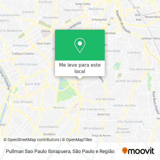 Pullman Sao Paulo Ibirapuera mapa