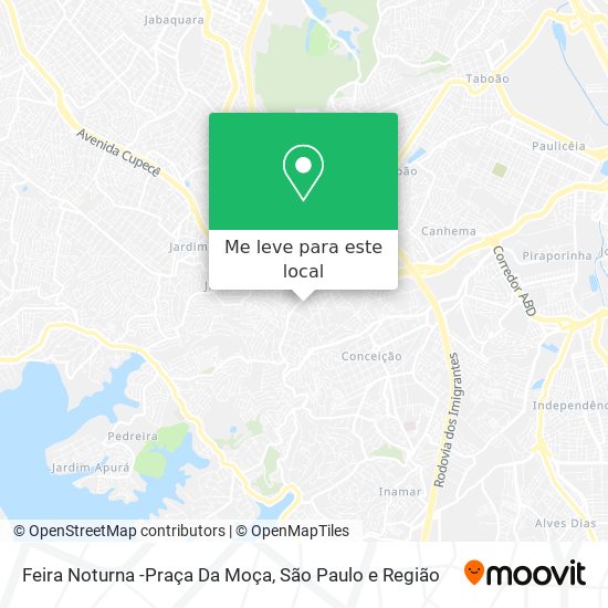 Feira Noturna -Praça Da Moça mapa