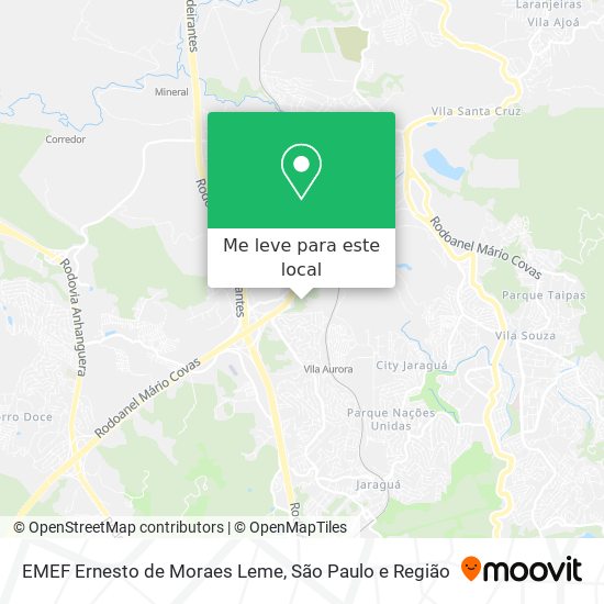 EMEF Ernesto de Moraes Leme mapa