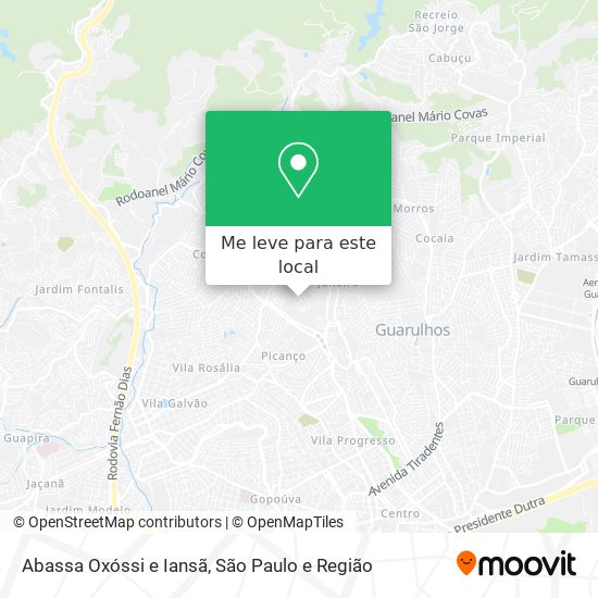 Abassa Oxóssi e Iansã mapa