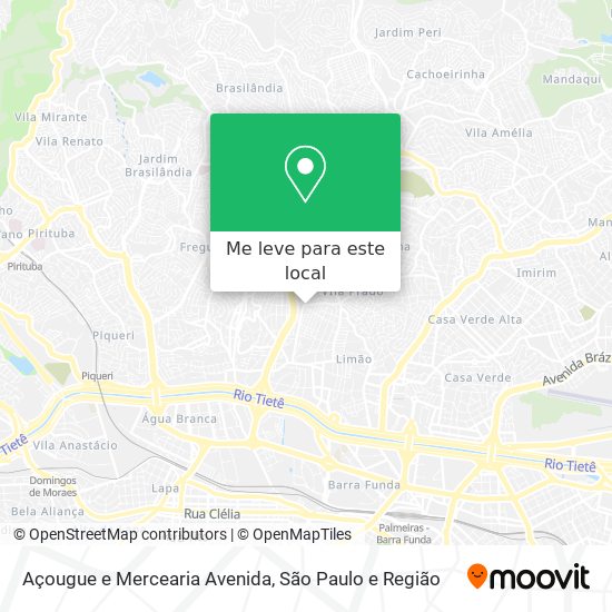Açougue e Mercearia Avenida mapa
