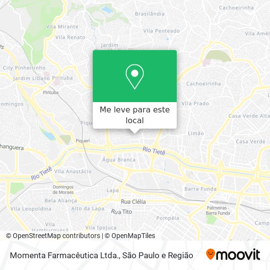 Momenta Farmacêutica Ltda. mapa