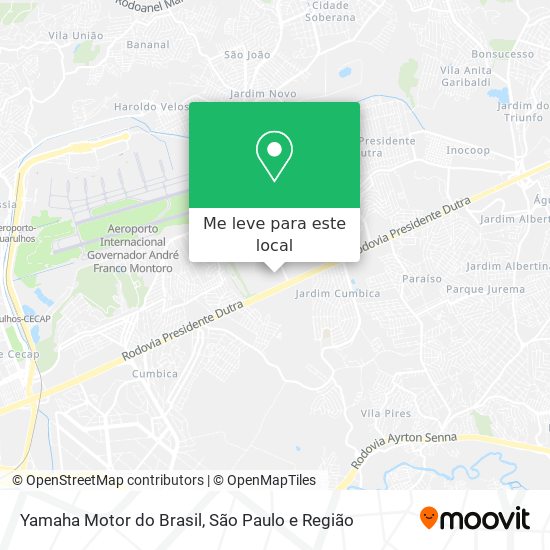 Yamaha Motor do Brasil mapa