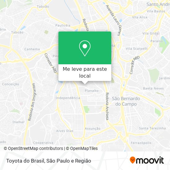 Toyota do Brasil mapa