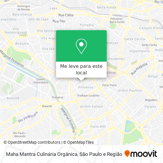 Maha Mantra Culinária Orgânica mapa