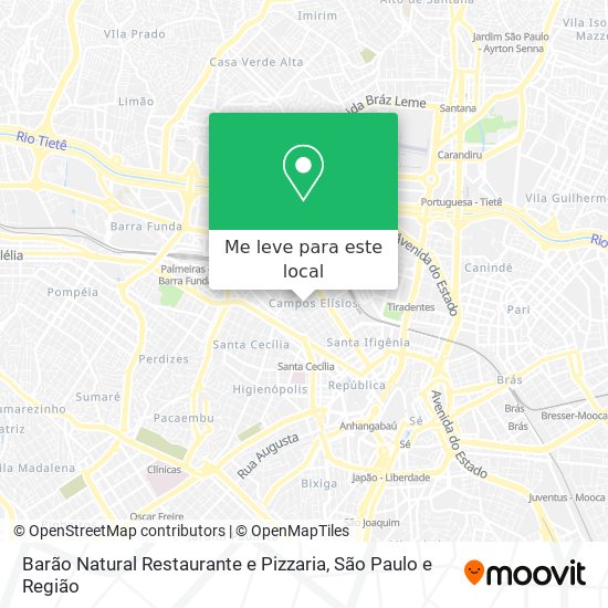 Barão Natural Restaurante e Pizzaria mapa
