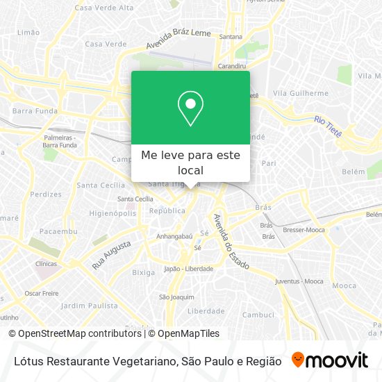Lótus Restaurante Vegetariano mapa