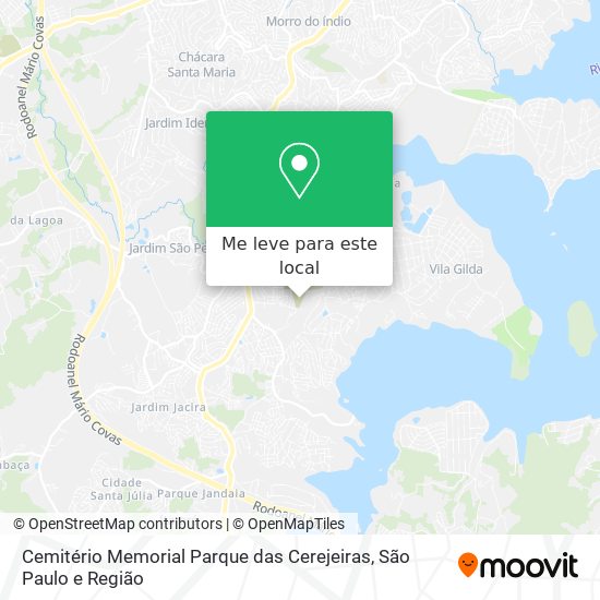 Cemitério Memorial Parque das Cerejeiras mapa