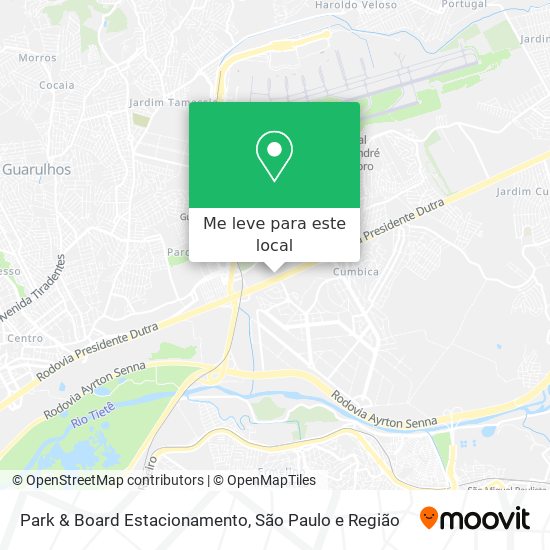 Park & Board Estacionamento mapa