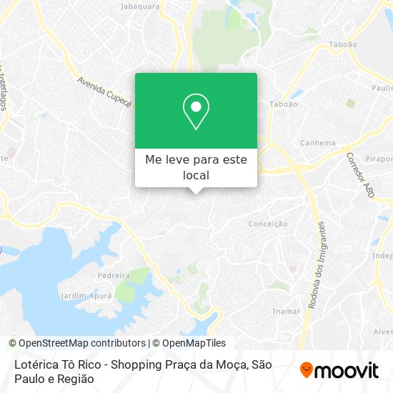Lotérica Tô Rico - Shopping Praça da Moça mapa