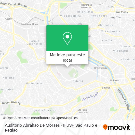 Auditório Abrahão De Moraes - IFUSP mapa