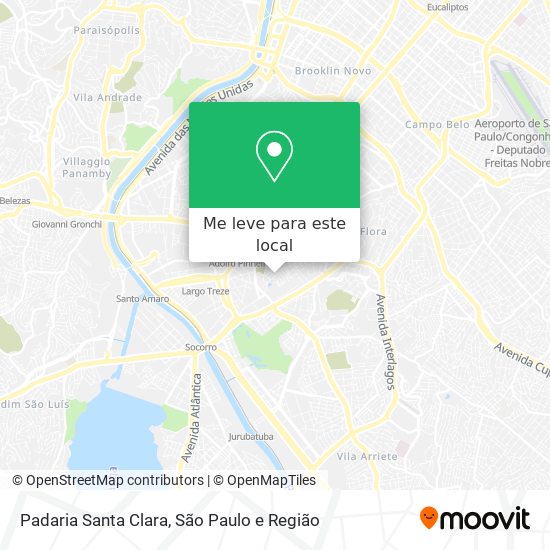 Padaria Santa Clara mapa