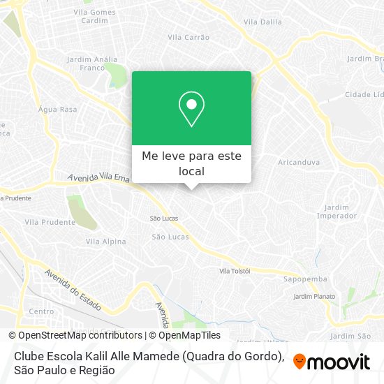 Clube Escola Kalil Alle Mamede (Quadra do Gordo) mapa