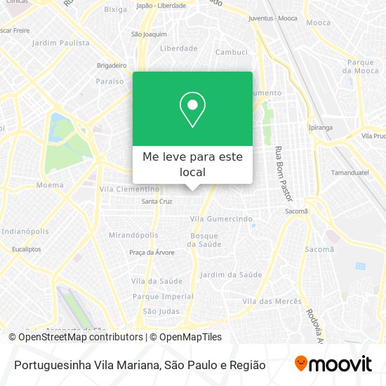 Portuguesinha Vila Mariana mapa