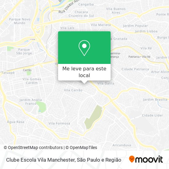 Clube Escola Vila Manchester mapa