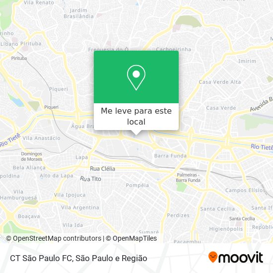 CT São Paulo FC mapa