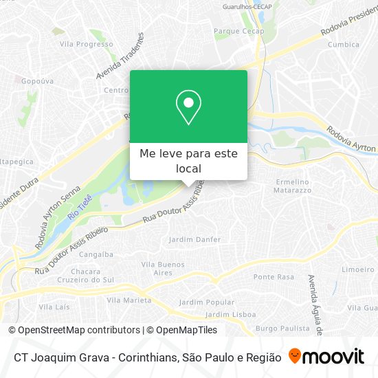 CT Joaquim Grava - Corinthians mapa