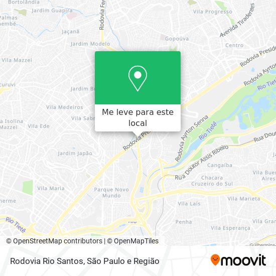 Rodovia Rio Santos mapa