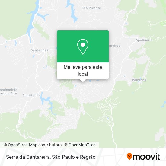 Serra da Cantareira mapa