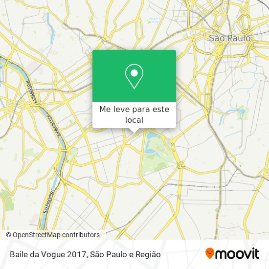 Baile da Vogue 2017 mapa