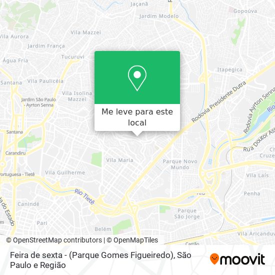 Feira de sexta - (Parque Gomes Figueiredo) mapa