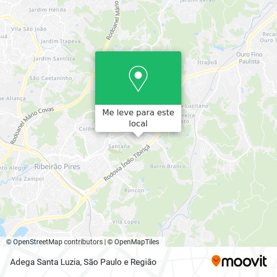 Adega Santa Luzia mapa