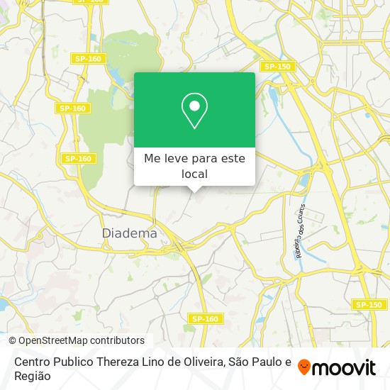 Centro Publico Thereza Lino de Oliveira mapa