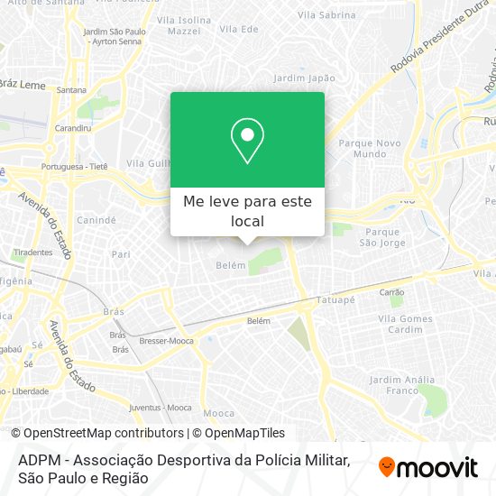 ADPM - Associação Desportiva da Polícia Militar mapa