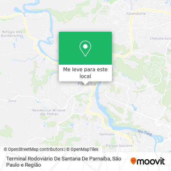 Terminal Rodoviário De Santana De Parnaíba mapa