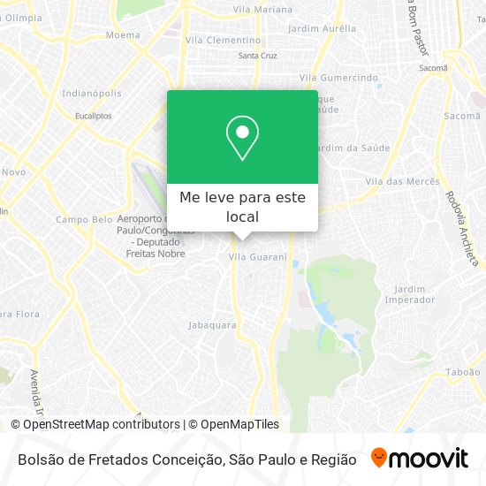Bolsão de Fretados Conceição mapa