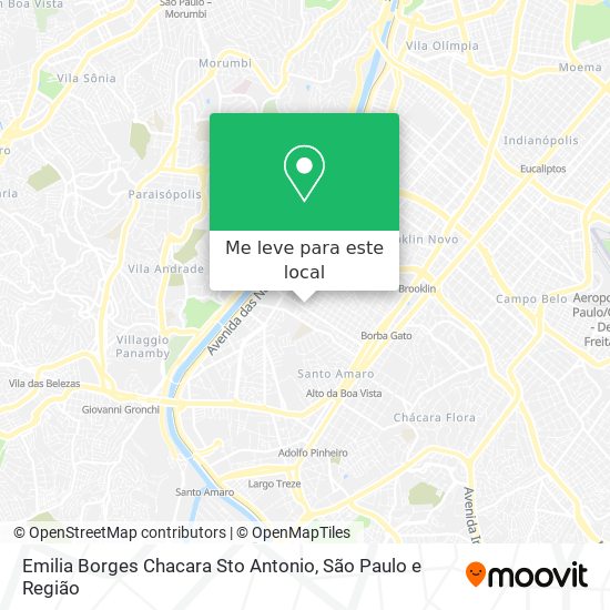 Emilia Borges Chacara Sto Antonio mapa