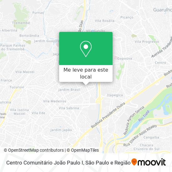 Centro Comunitário João Paulo I mapa