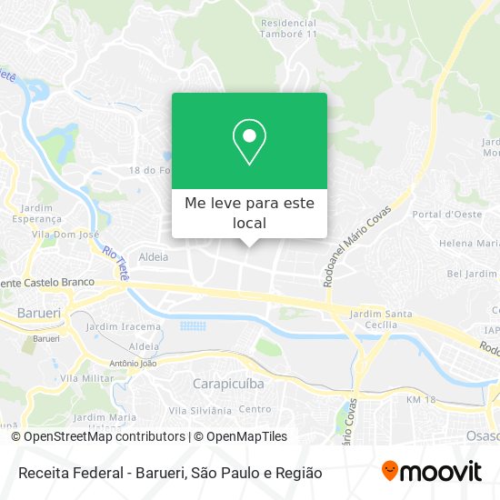 Receita Federal - Barueri mapa